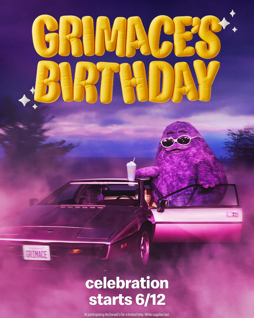 Mcdonalds Is Releasing A Special Grimace Birthday Meal That Comes With A Purple Shake 6913