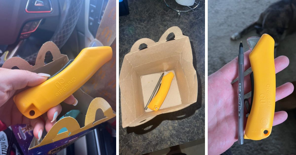 This Mom Found A Box Cutter In Her Daughter’s McDonald’s Happy Meal And It Is Terrifying