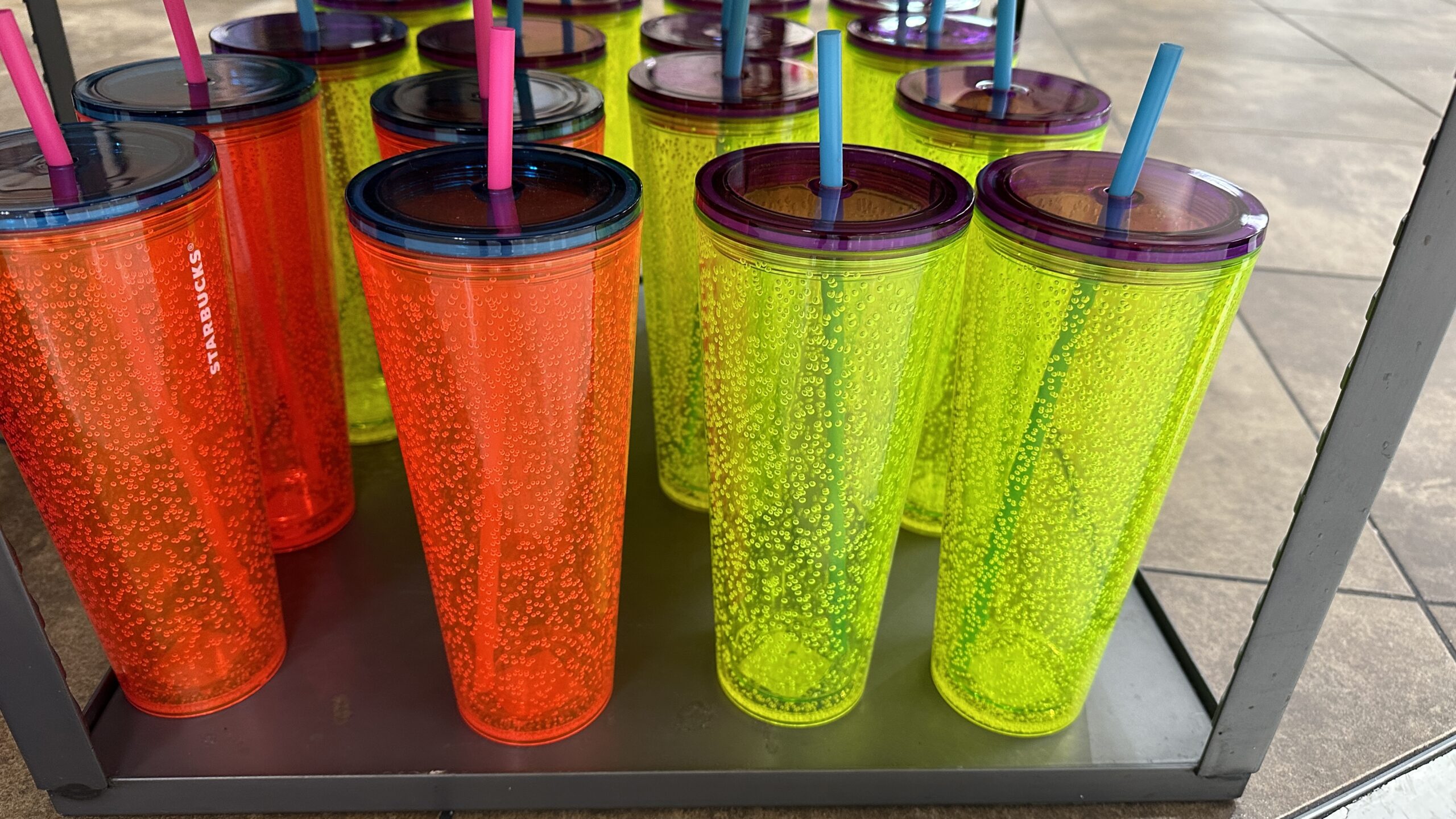 Starbucks Released New Cups for Summer Including A Bubble Neon Tumbler