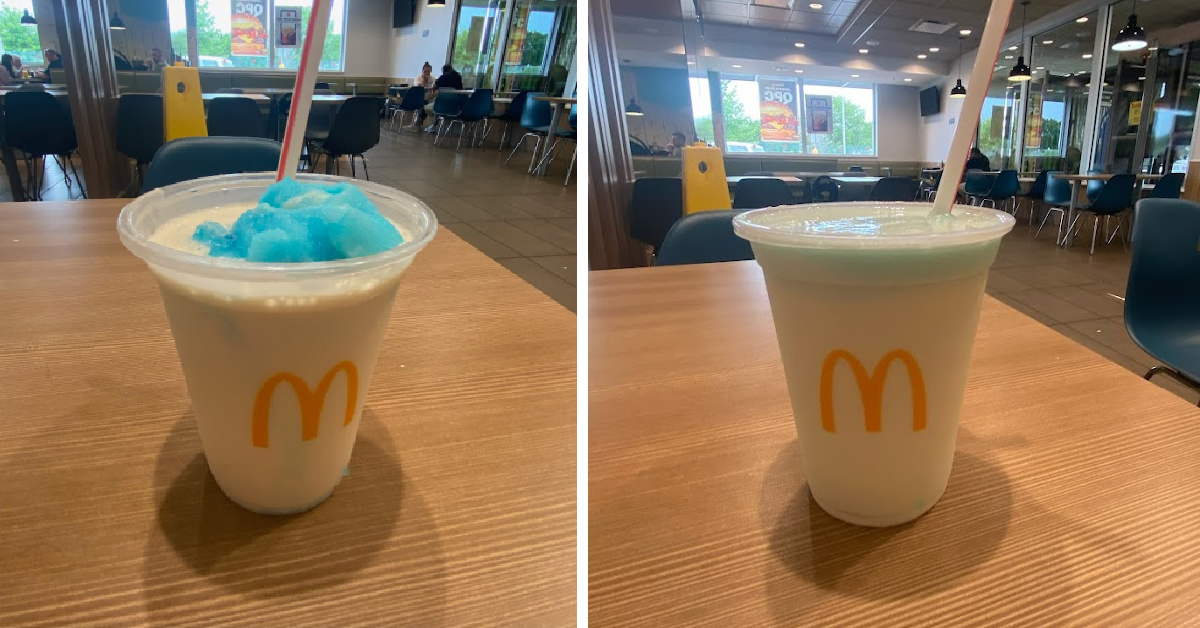 You Can Get A Blue Cotton Candy Milkshake From McDonald’s And It’s Delicious
