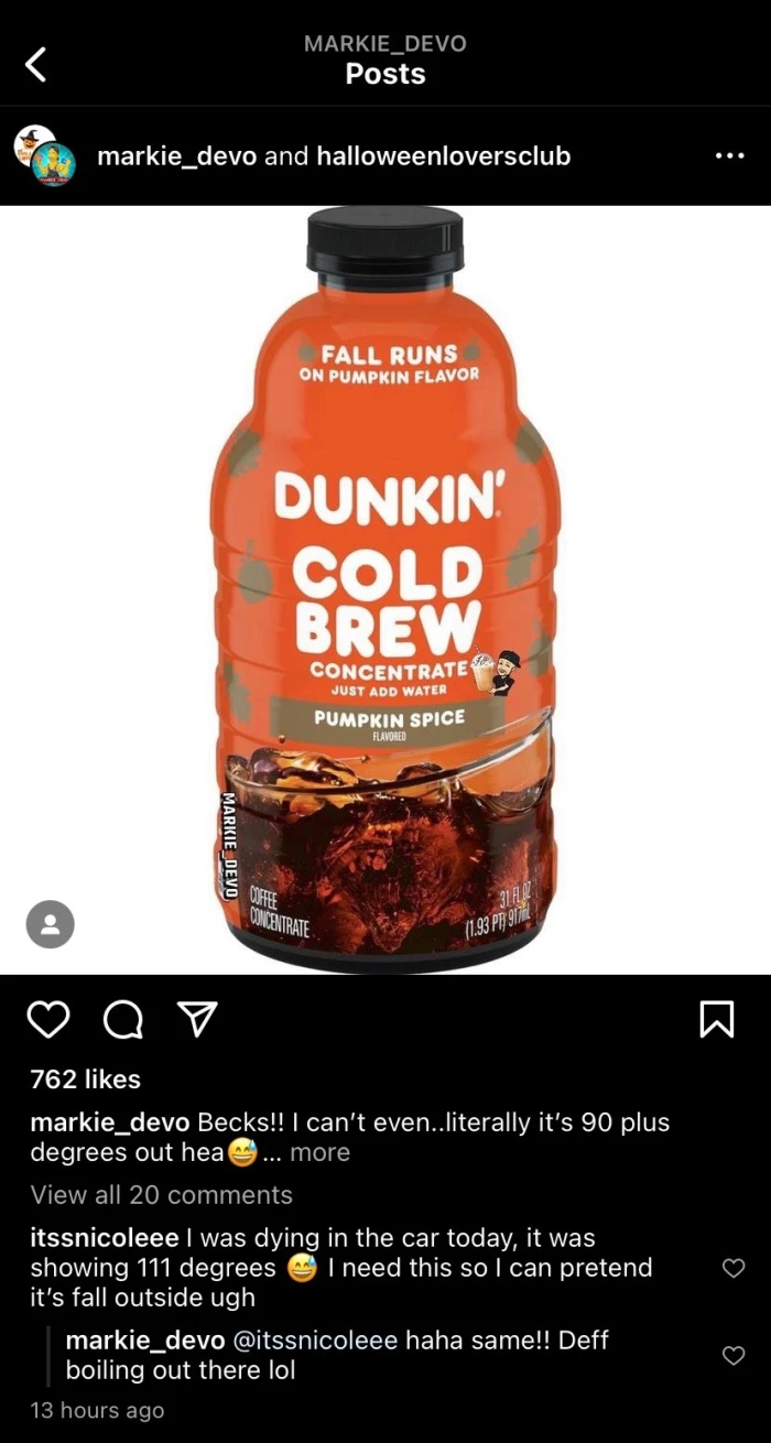 Pumpkin Spice Cold Brew Concentrate: A Dunkin' Delight!