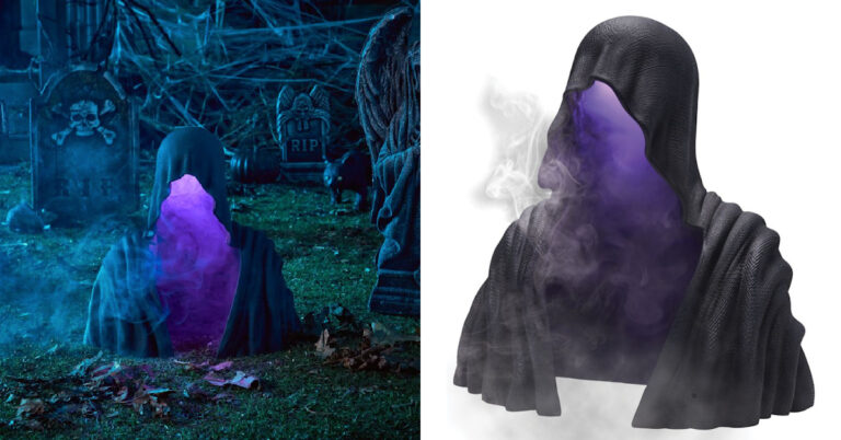 This Fogging Phantom Is The Creepy Accessory You Need In Your Yard This Halloween