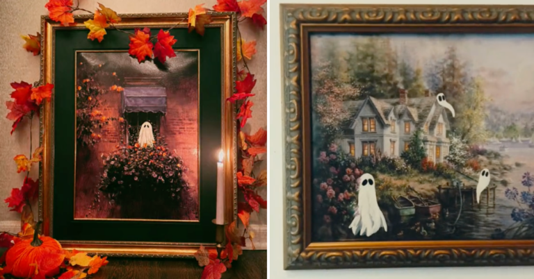 “Thrifted Ghost Painting” Is The Hottest New Trend for Halloween and Count Me In