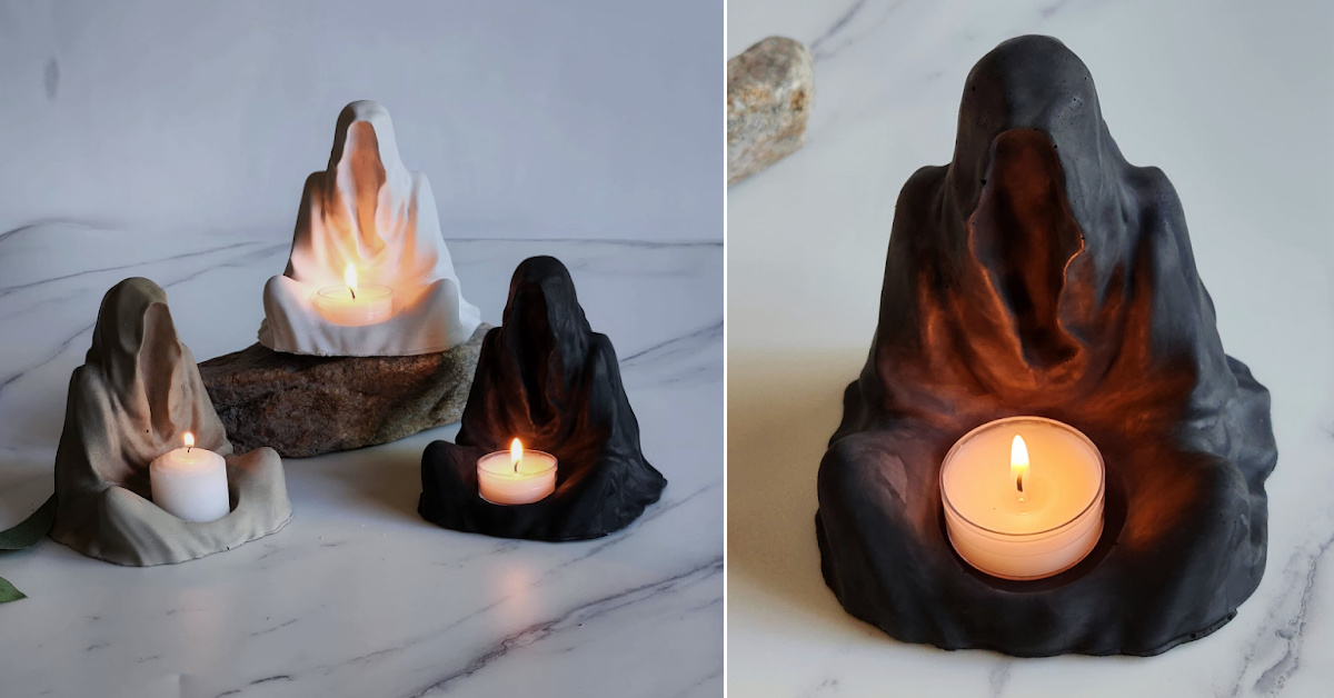 You Can Get These Ghost Votive Candle Holders For A Wicked Creepy Halloween