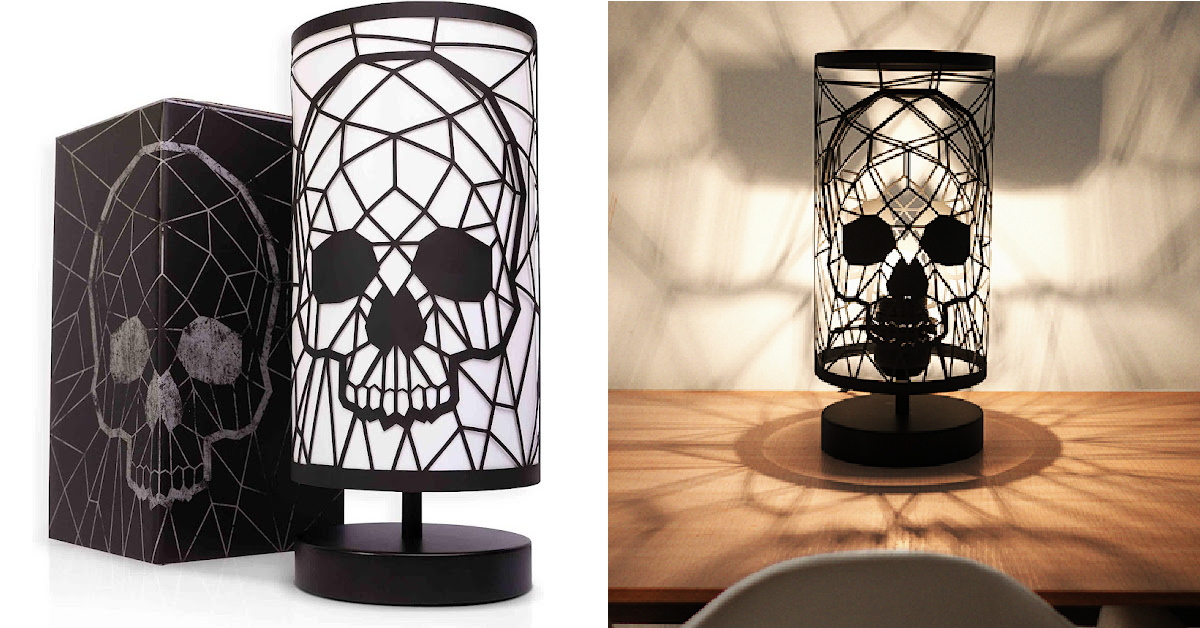 You Can Get A Wicked Cool Gothic Skull Lamp Just In Time For Halloween