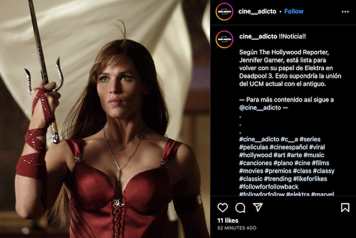 Jennifer Garner returning as Elektra in 'Deadpool 3' — reports