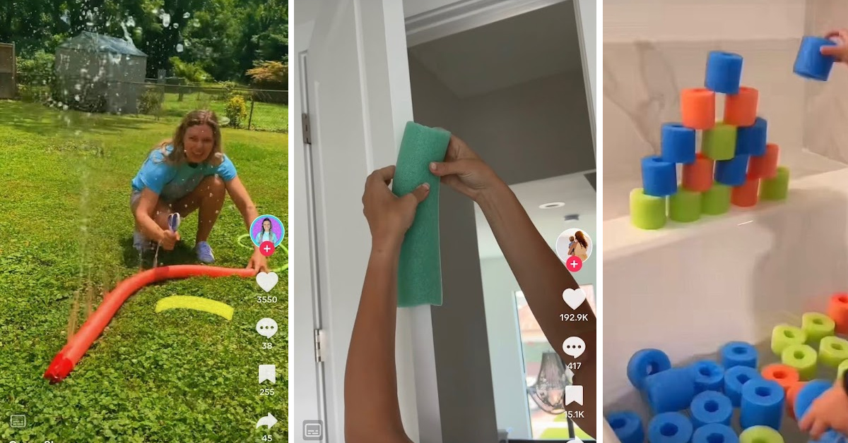 5 Awesome Hacks For Pool Noodles That Don’t Include A Pool