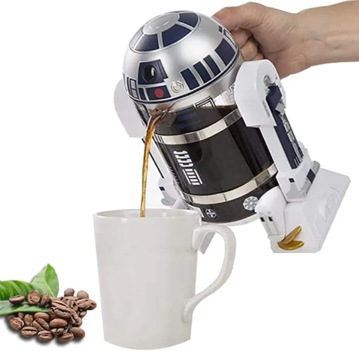 This Adorable R2D2 Stainless Steel French Press Unites Star Wars
