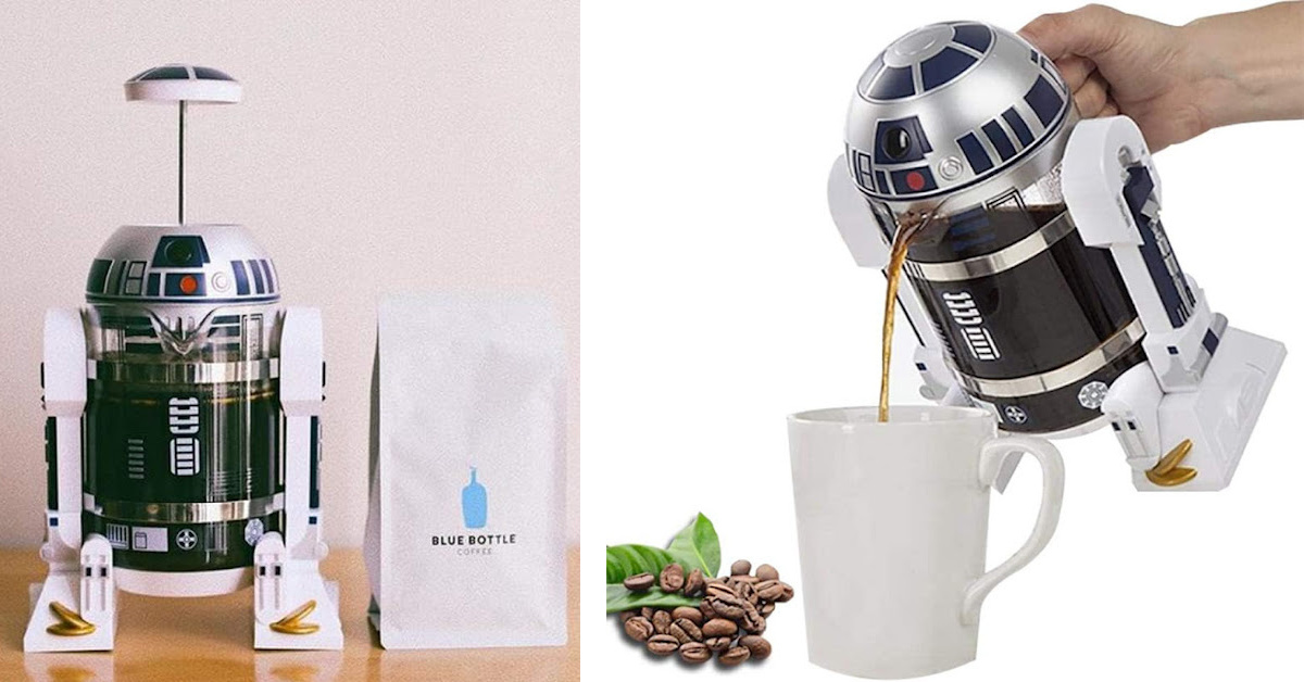 This Adorable R2D2 Stainless Steel French Press Unites Star Wars Fans And Coffee Lovers