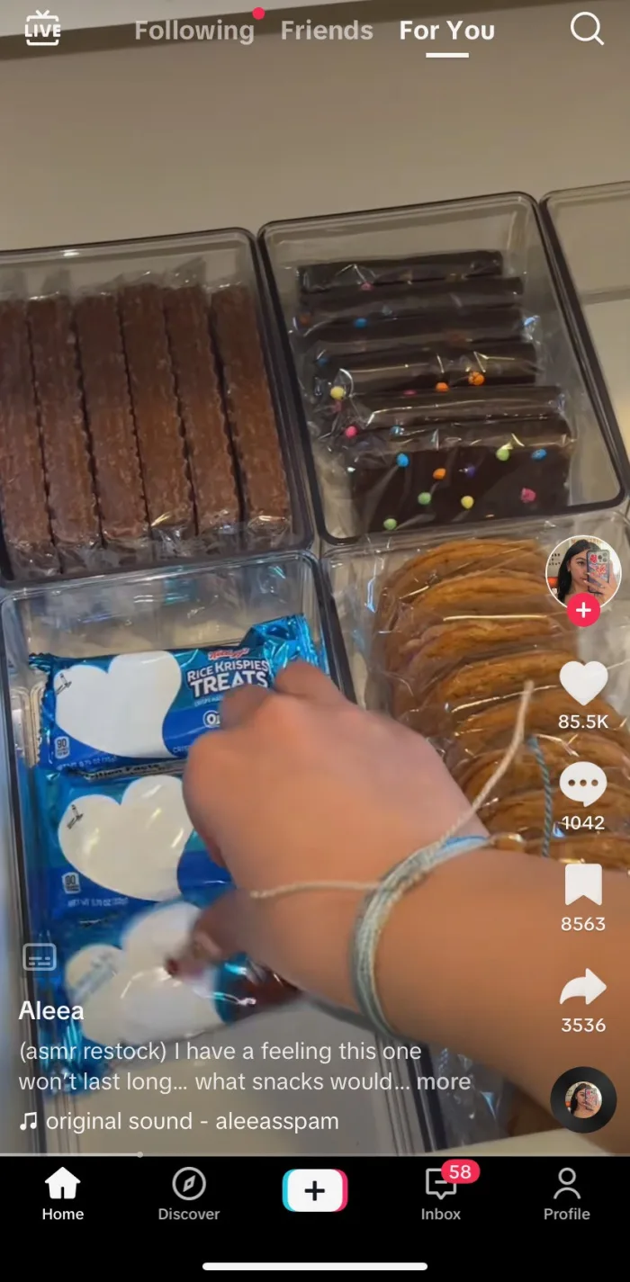 This Woman Has a Shocking Snack Drawer Under Her Bed And TikTok Is Upset