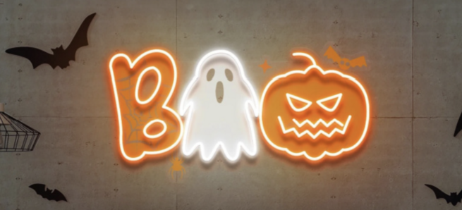 You Can Get A ‘Boo’ Neon Sign To Put In Your House This Halloween Season