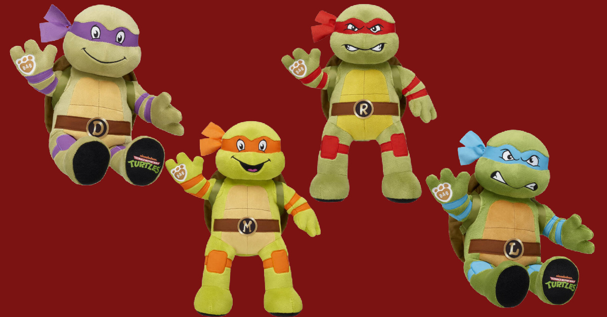 Build-A-Bear Released Teenage Mutant Ninja Turtle Bears and Cowabunga, Dude!