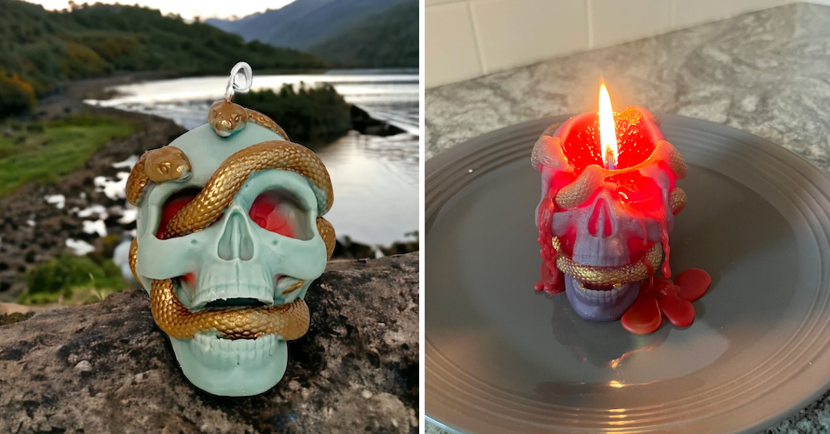 This Bleeding Skull Candle Is Just The Spooky Thing You Need This Halloween Season
