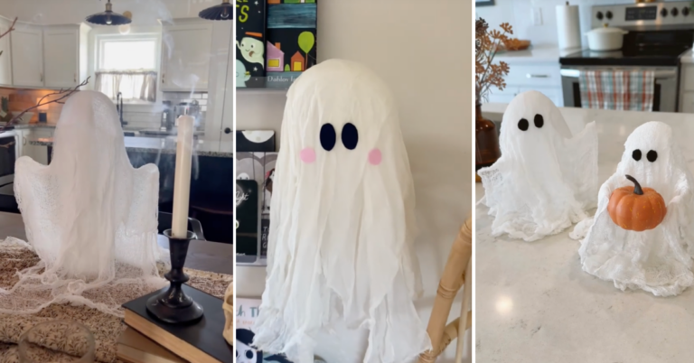 Cheesecloth Ghosts Are The Hot New Halloween Trend and They Are Adorable