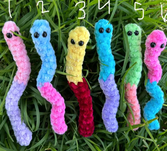 These Crocheted Gummy Worms Are So Adorable, You Need Them All