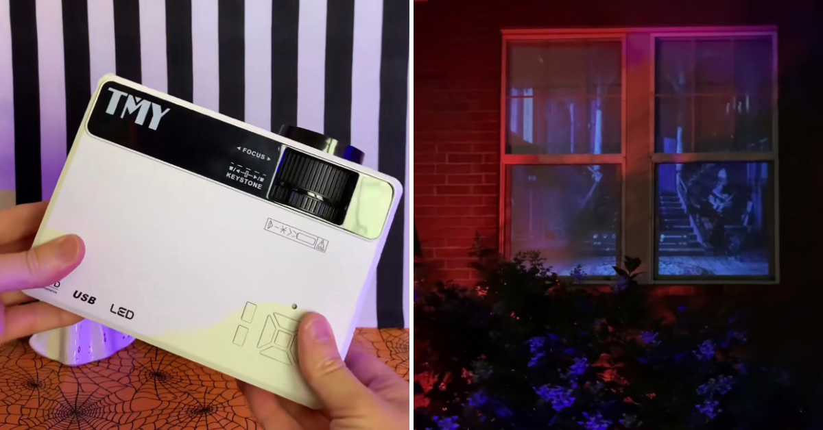 Here’s How to Cast a Halloween Projection on the Windows of Your House This Year 