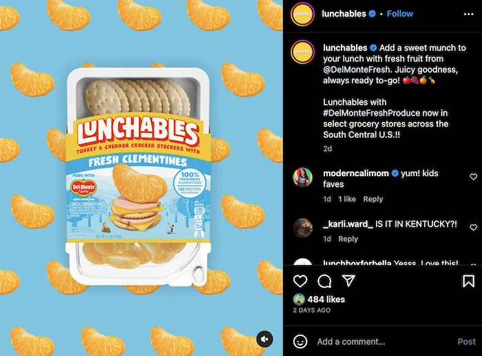 Lunchables is heading to the produce aisle with a fresh fruit