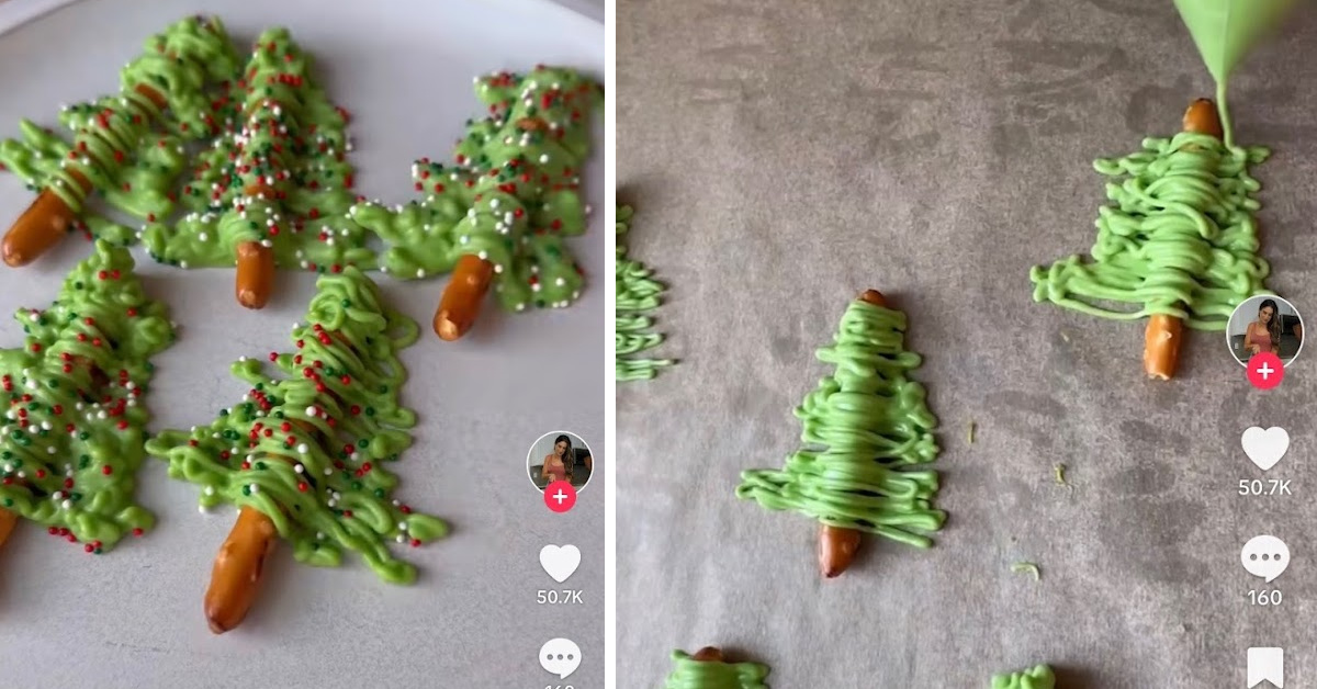 Here’s How To Make Edible Christmas Tree Pretzels For The Holidays