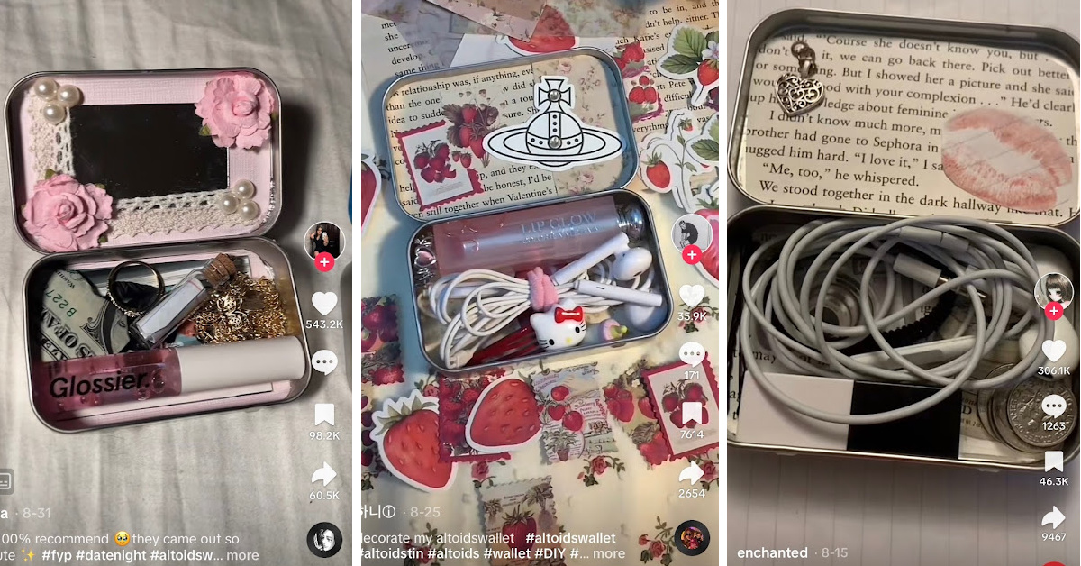 People Are Turning Altoids Mint Tins Into Tiny Metal Wallets And They Are Adorable