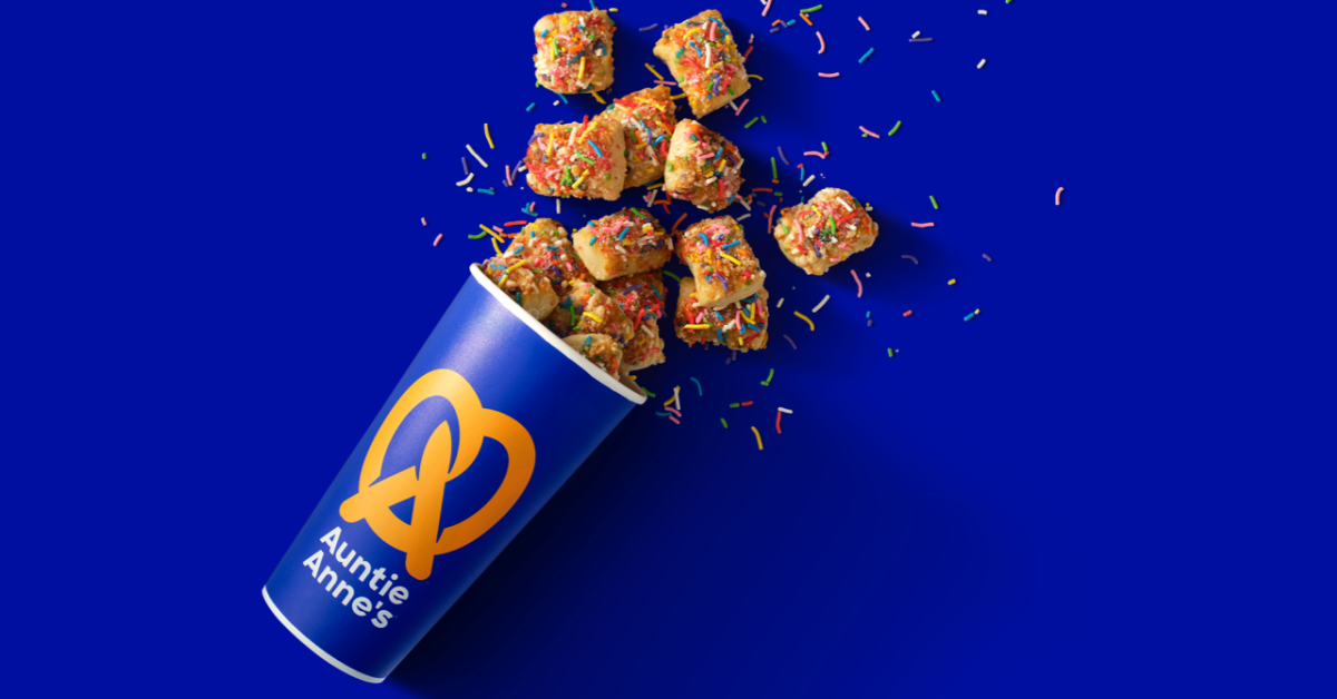 Auntie Anne’s Just Released Confetti Nuggets That Look Like Tiny Cake Bites