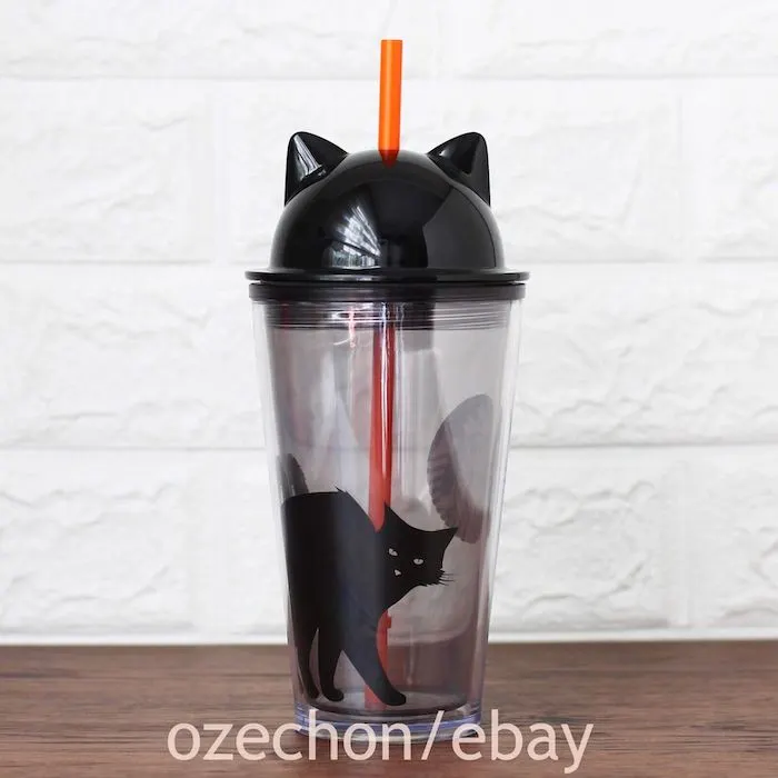 Starbucks Is Selling A Black Cat Tumbler That is Purrfect for Halloween