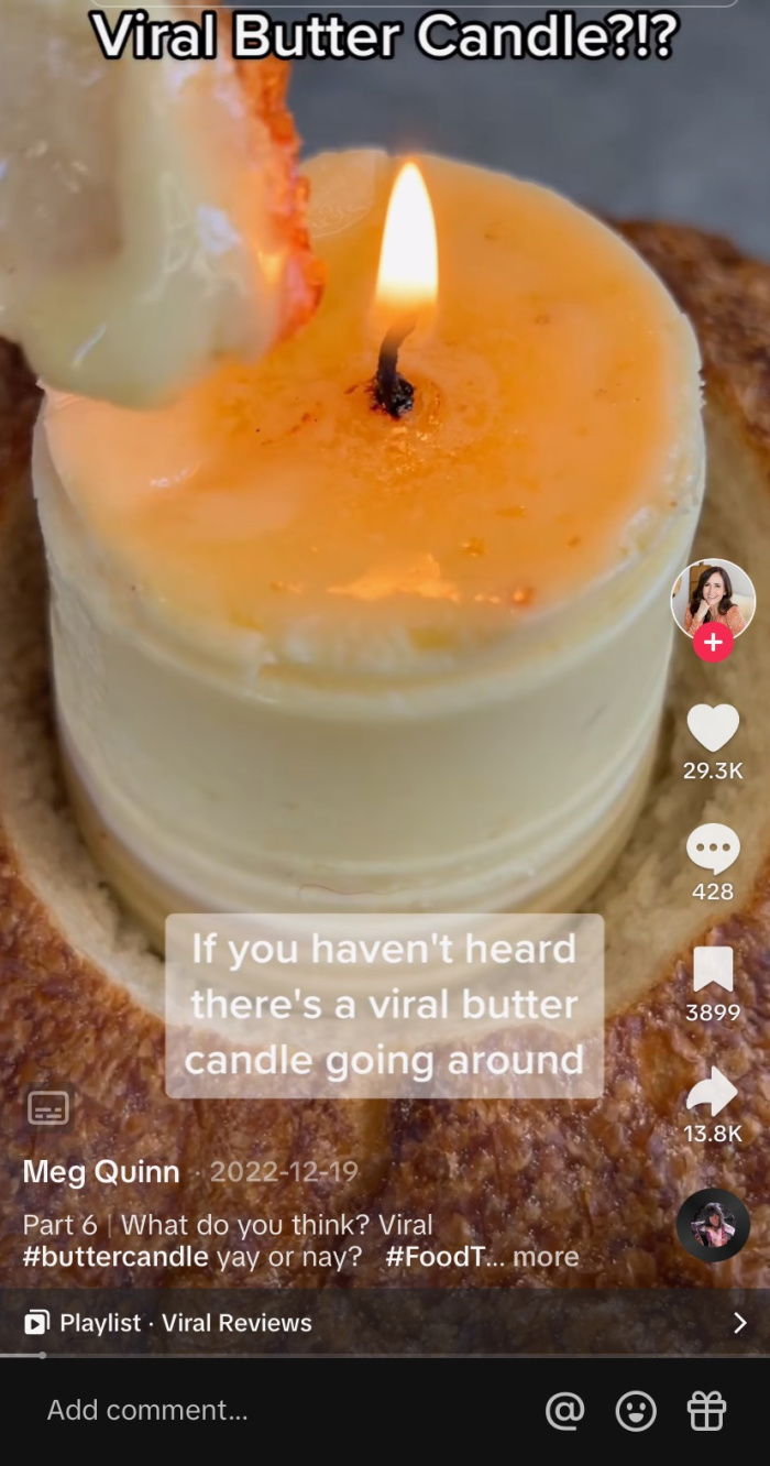 🔥Have you tried this BUTTER CANDLE trend? ✔️We just HAD to using one, butter  candle