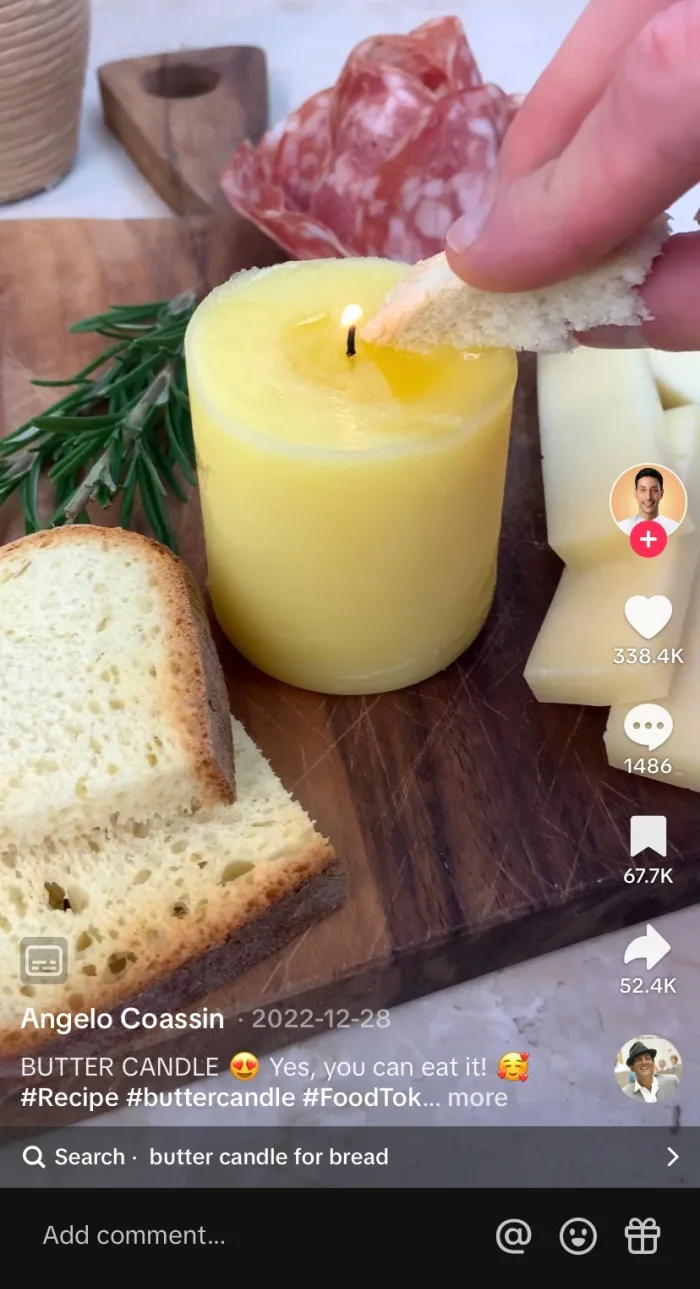 Butter boards? We're making butter candles now