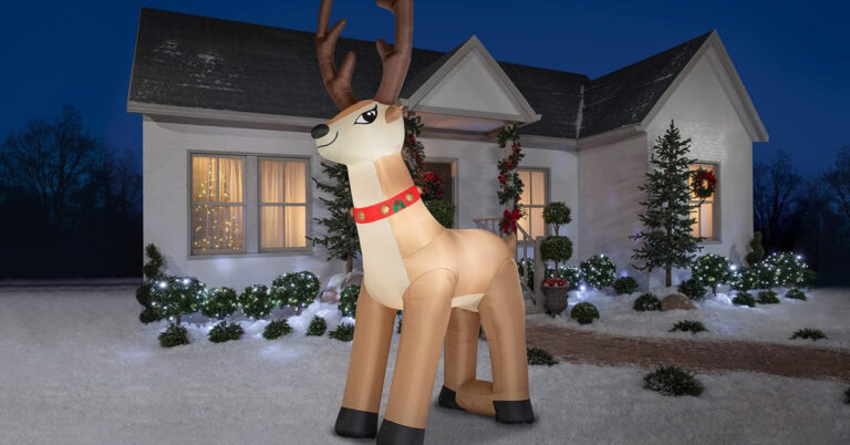 You Can Get A 20-Foot Inflatable Reindeer to Bring Holiday Cheer to Your Front Yard 