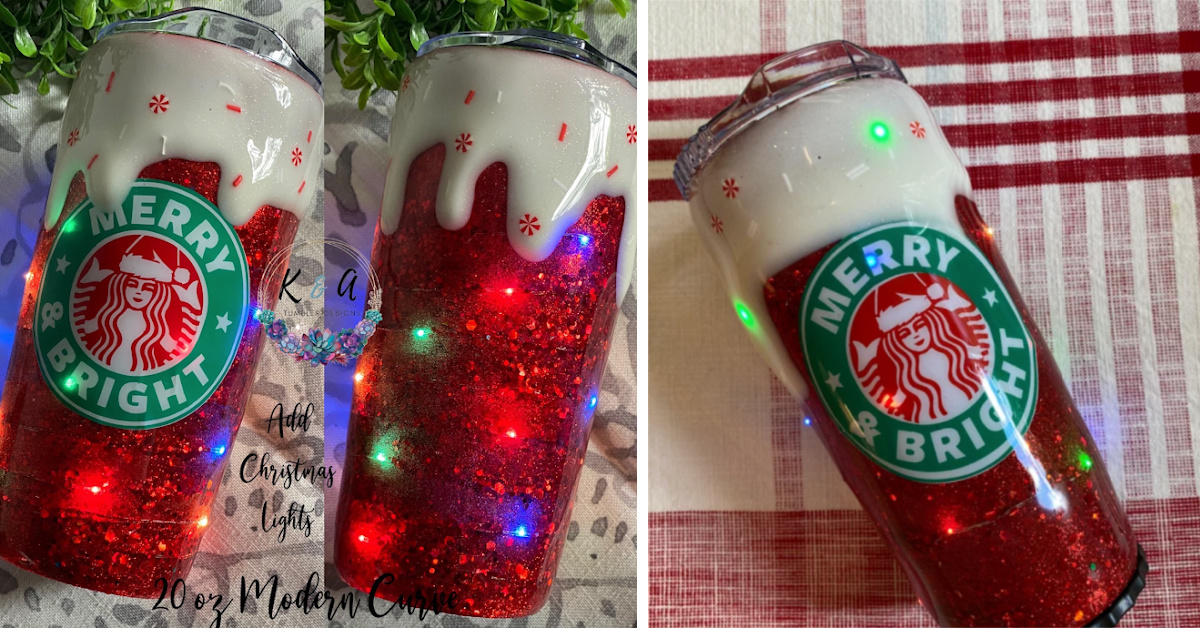 This Customized Light-Up Starbucks Christmas Tumbler Has Me Dreaming Of A Merry Christmas