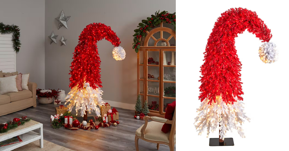 You Can Get A Santa’s Hat Christmas Tree That Will Get You In The Christmas Spirit