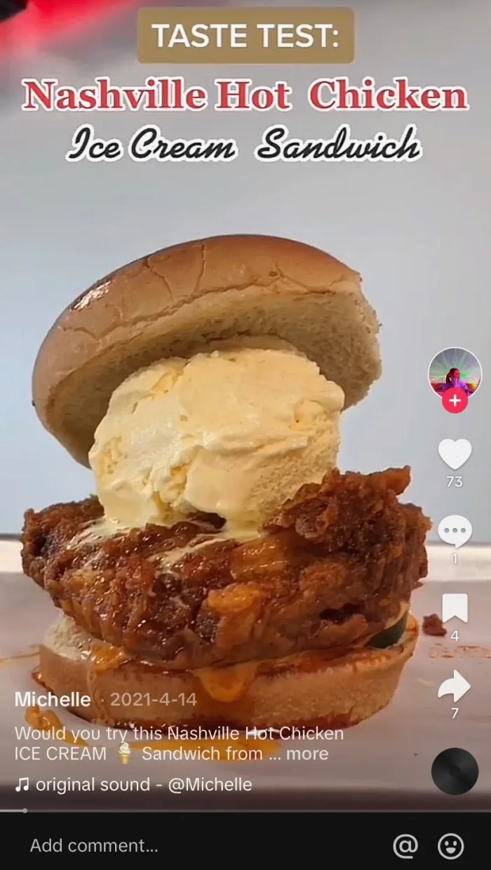 Chicken ice cream sandwich. Why? : r/StupidFood