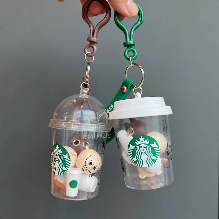 art with mini starbucks key chain｜TikTok Search