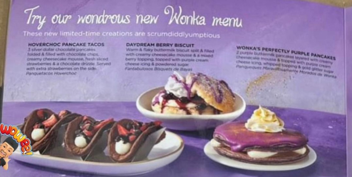 IHOP's New Wonka Menu Is A Wonderland Of Scrumdiddlyumptious Treats