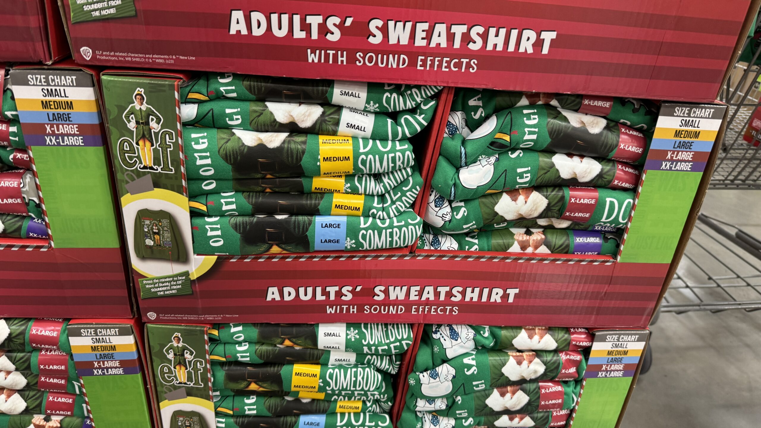 Sam’s Club is Selling Elf Christmas Sweaters That Say Quotes From The Movie
