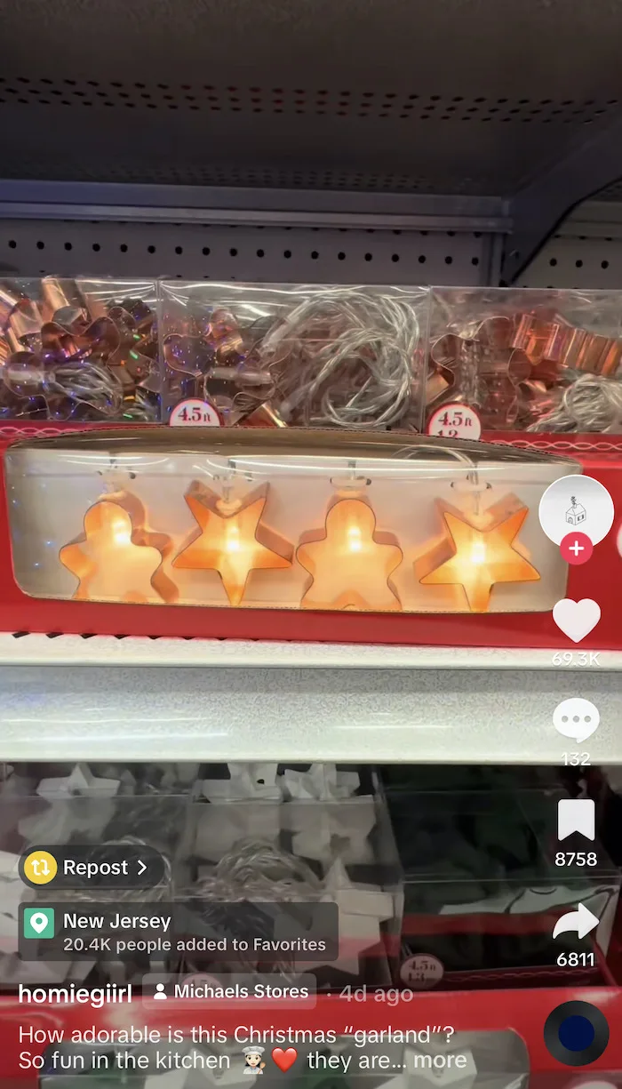 You Can Get Christmas Cookie Cutters Lights to Hang Around Your House
