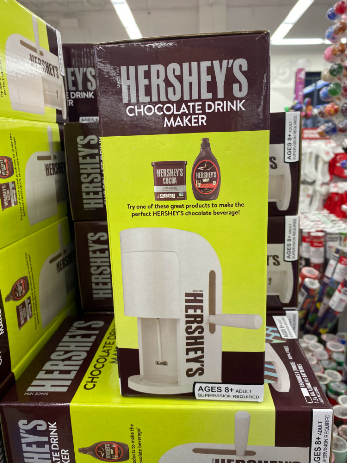 Hershey's Chocolate Drink Maker Color White: Hot Or Cold Drinks New