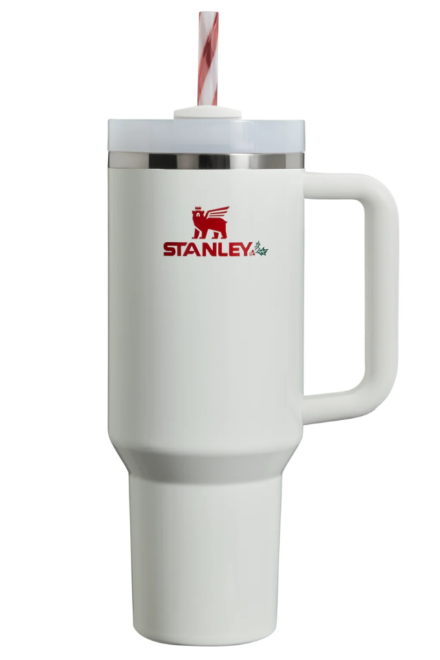 Stanley Just Released a New Holiday Tumbler With a Candy Cane Decorated