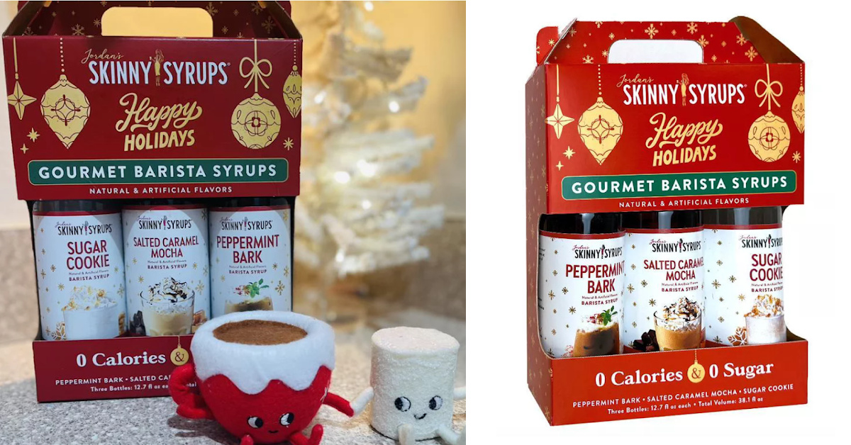 This Trio Box Of Holiday Skinny Syrups Will Help You Become A Barista at Home