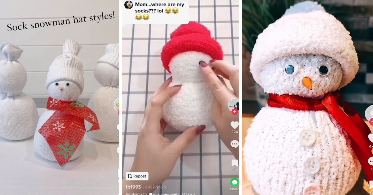 How To Make The Easiest Sock Snowman That Will Give You All The Holiday Feels