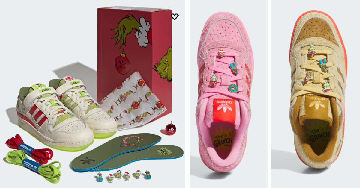 Adidas Just Dropped A Grinch Shoe Collection and My Heart Just Grew Three Sizes
