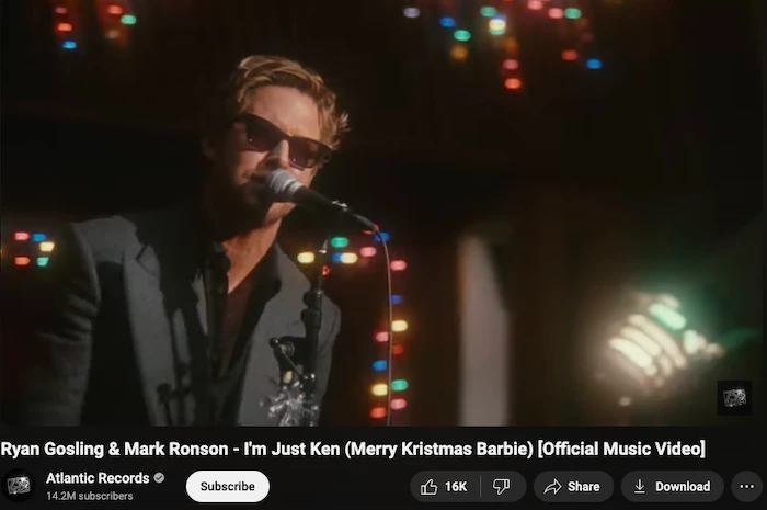 Stop Everything – Ryan Gosling And Mark Ronson Just Teased A Christmas  Version Of 'I'm Just Ken