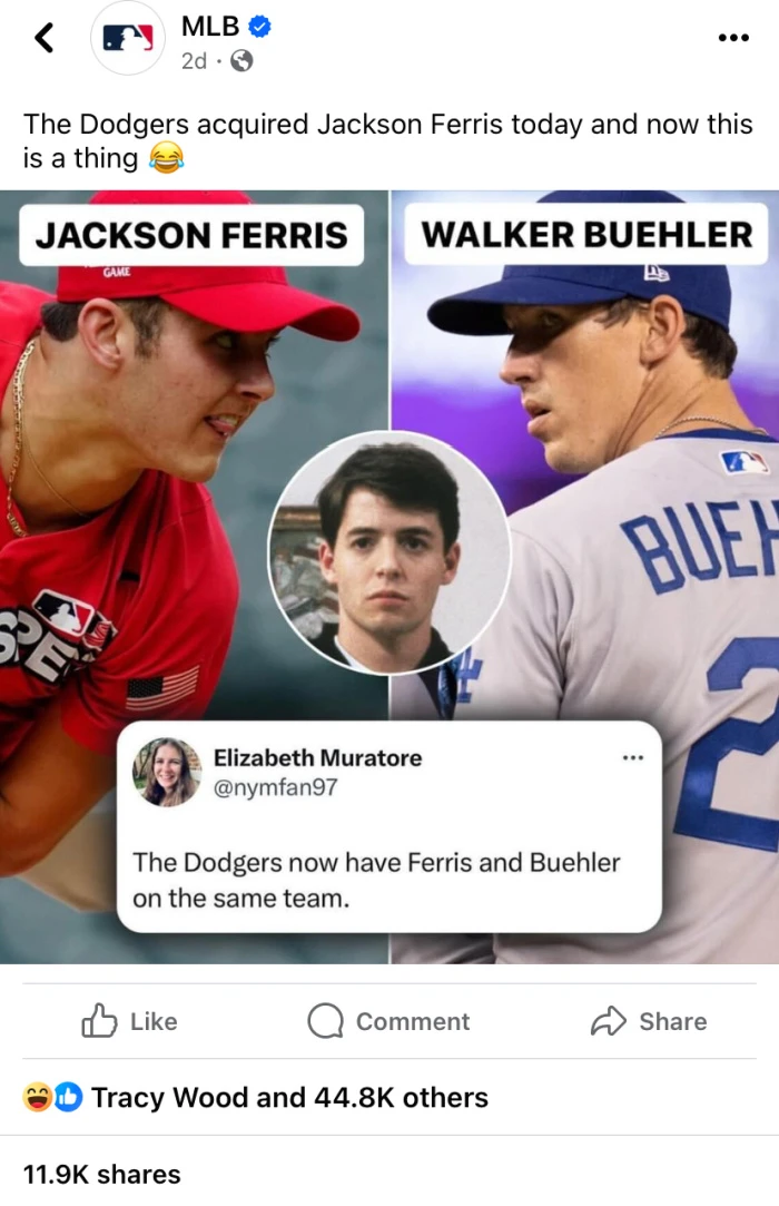 Jackson Ferris Just Joined The Dodgers, Which Means They Now Have