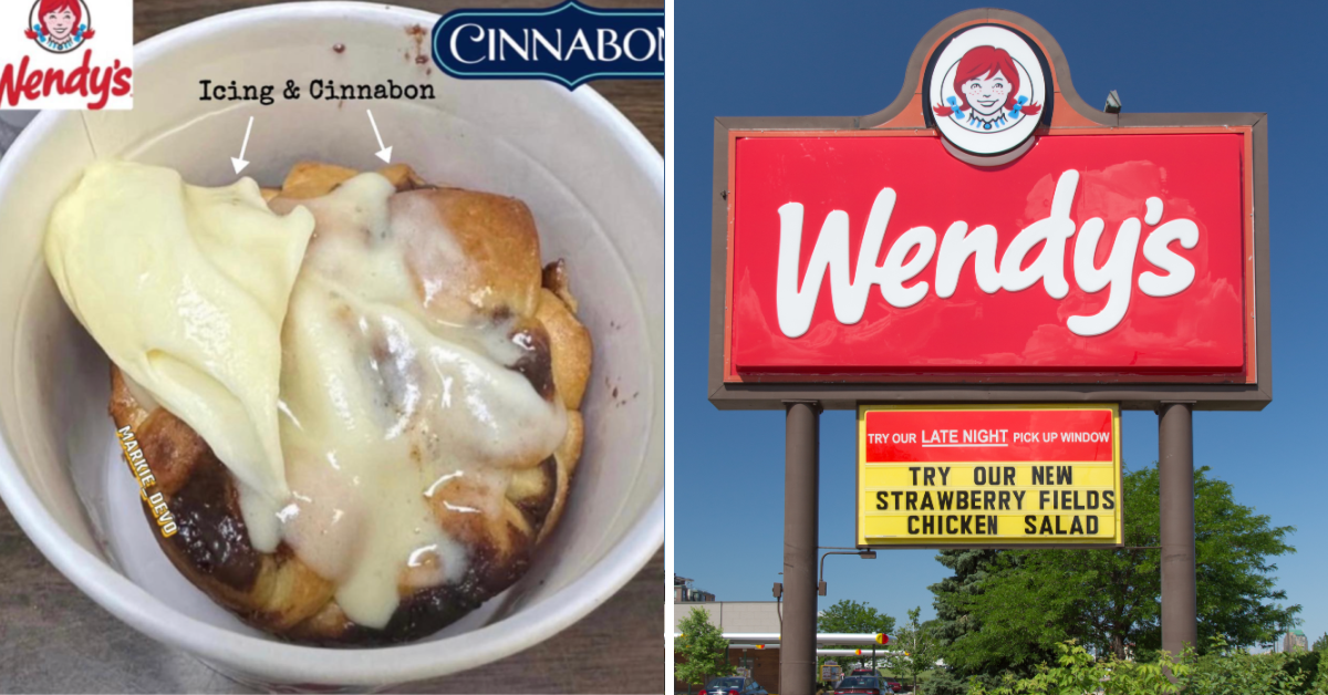 Wendy’s Is Releasing a New Cinnabon Pull-Apart Dessert That Will Have You Drooling