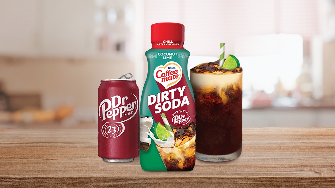 Coffee mate Just Released a Dirty Soda Creamer That You Mix with Dr. Pepper