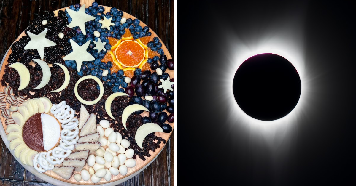 This Mom Made A Solar Eclipse Charcuterie Board To Celebrate The Celestial Event And It Looks So Cool