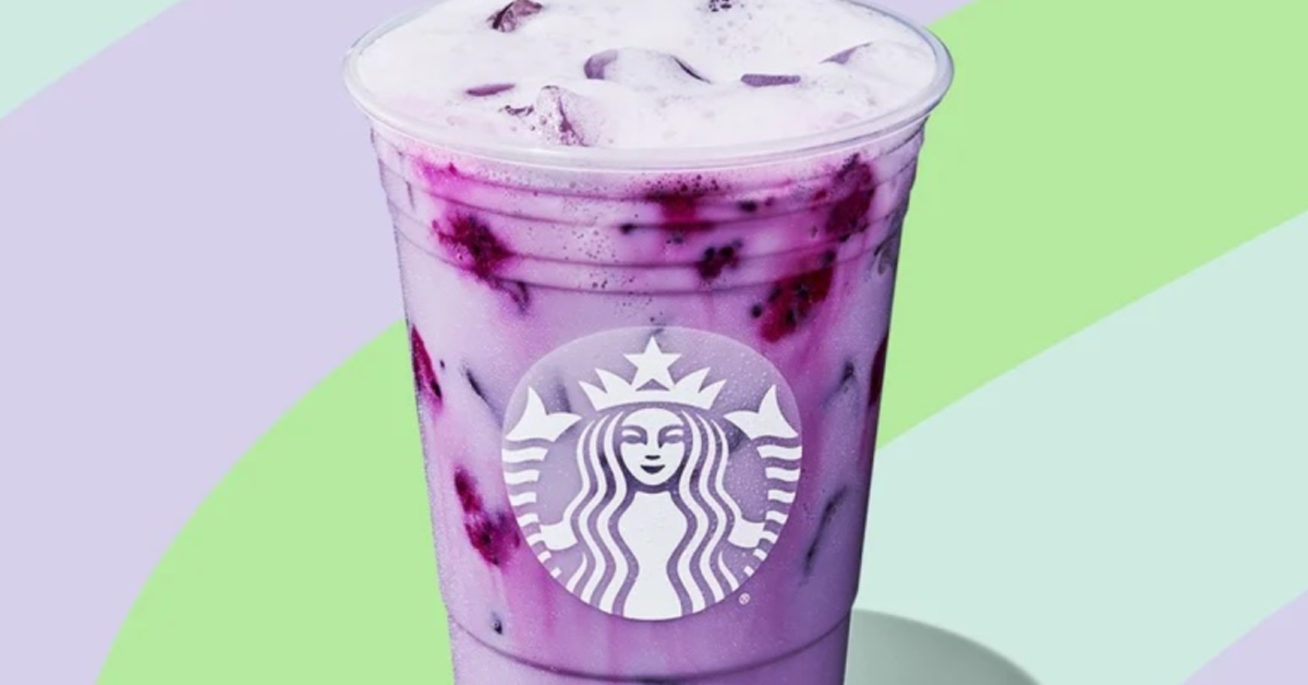Starbucks Just Dropped A New Lavender Oatmilk Chill Drink That’s Bright Purple And Caffeine-Free