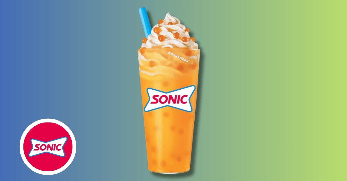 Sonic Released An Orange Cloudsicle Slush Float with Popping Boba Just in Time For Summer